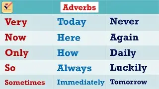 Adverbs in English : 120 most important Adverbs | Vocabulary | Grammar | Adverbs | English Words