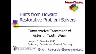 Hints from Howard: Problem Solver, Worn Dentition