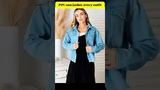 Double Take Dropped Shoulder Raw Hem Denim Jacket | Women&rsquo;s Oversized Denim Jacket