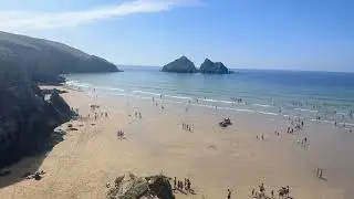 Hollywell Bay Beach Cornwall