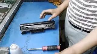 HOW TO REFILL HP CC388A 88A Toner Cartridge IN HINDI