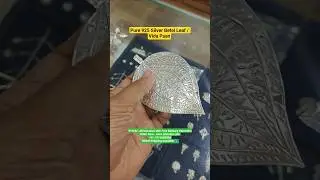 Pure 925 Silver Betel Leaf #vida #paan #new #viral #latest #silver #chandi #pan #india #hindu #betel