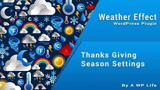 Thanks Giving Season WordPress Plugin Settings - Falling Objects - Weather Effect Premium