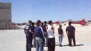Van Nuys Airport LAFD Fire 4 Take-Off LAPD WLA EXPLORER
