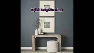 McArthur Rustic Reclaimed Wood Console Table with Whitewash Finish and Soft Blush Undertones
