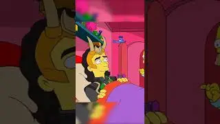 When Lisa became Thor to beat Loki #simpsons #viral_video #bart #lisa #loki #thor