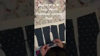 Laying out my pattern pieces for some Doll Jeans