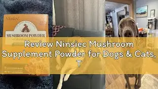 Review Ninsiec Mushroom Supplement Powder for Dogs & Cats, Turkey Tail Mushroom for Pets, Lipoma for