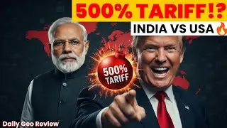 Trump Ka 500% Tariff Bomb 💣 | Russia Oil Par India Ko Dhamki!