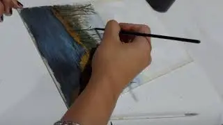 Como PINTAR😍😍con ACRILICOS un PAISAJES - MARES EN ACRILICO😍😍 (TIMELAPSE)👩🏽&zwj;🎨👩🏽&zwj;🎨👩🏽&zwj;🎨