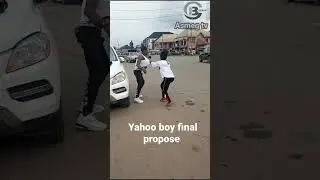so sad for the yahoo boy as he final propose to his girlfriend