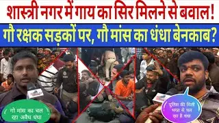 Shastri Nagar में गाय का सिर मिलने से बवाल! गौ रक्षक सड़कों पर, गौ मांस का धंधा बेनकाब? l Delhi News