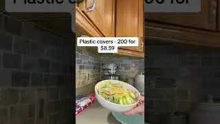 Amazing deal: 200 plastic food covers for under $9!#plasticcovers #foodstorage