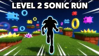 LEVEL 2 : SONIC RUN 🦔 Immersive Interactive Warm Up | Green Hill Zone Run