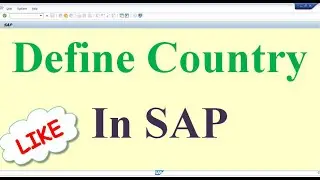 How to Define Country in SAP
