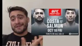 Awkward moment when you tell friend you got to fight him in UFC (Randy Costa vs Boston Salmon)