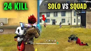SOLO VS SQUAD 😈 99% Headshot Rate💥🎶 Free Fire gameplay video  🥀🎯