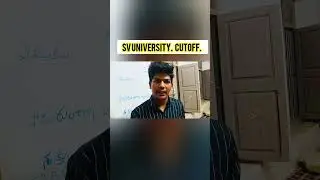 sv University cutoff tirupati campus #andhrauniversity