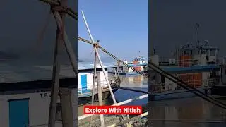 Ship Ride on Brahmaputra River Assam || Assam Ferry || #umanandatemple #ferryride #brahmputrariver