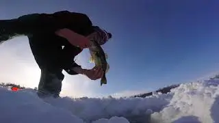 2017-2018 ICE FISHING: FIRST DAY OUT! MAINE ARCTIC FREEZE! (Gopro)