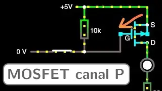 MOSFET canal P en interrupteur
