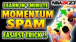 EASIEST TRICK to do MOMENTUM CROSS SPAM dribble move on NBA 2K23