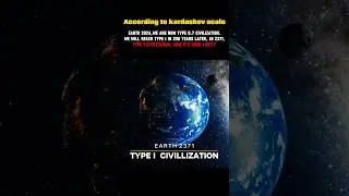 EARTH 2024 VS 2371 ~TYPE 1 CIVILIZATION 🤯🥵 #shorts #civilization #kardashevscale