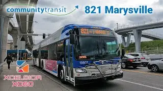 Community Transit New Flyer XD60 19802 Articulated Bus Ride
