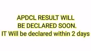Apdcl result | Tech New helper