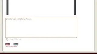Student View - Change of Major Electronic Process Tutorial