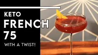 Best Healthy Cocktail Ever? PINK FRENCH 75 (Sugar-free + Keto) - Chef Michael