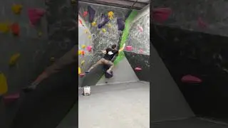ROUTESETTING beta spray on my set. V5+ #climbing #bouldering #routesetting #ボルダリング #クライミング #rva