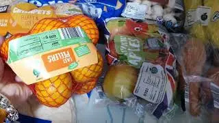 Aldi grocery haul cost £49.38p
