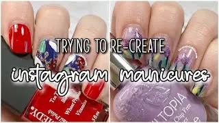 Trying to Re-Create INSTAGRAM NAIL ART?! Pt. 2