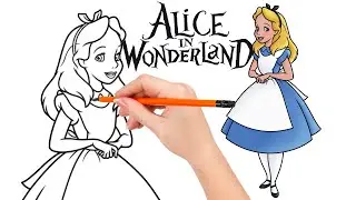 How to draw Alice in Wonderland