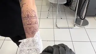 mandala sleeve tattoo | Time Lapse