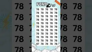Find the odd number 87 speedrun #shorts #challenge #trendingshorts