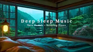8 Hous Deep Sleep Music - Relaxing Piano for Healing with Rain Sounds - Insomnia Relief, Anxiety