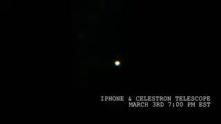 Raw footage of Venus! Planet through a telescope