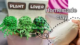 🌱Miniature Plants Fridge magnet🧲 🪴with cold porcelain clay✨