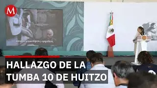 Sheinbaum presenta el histórico hallazgo de la Tumba 10 de Huitzo