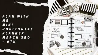 Plan With Me | Mini Horizontal Planner | March 3rd  - 9th | Live.Love.Posh Wildly Chic