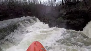 Tinkers Great Falls Right Side and Creek, 430 cfs, 01-11-2020