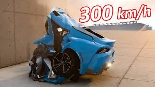 Toyota Supra CRASH TEST Review: Wall + Car Impacts at MULTIPLE Speeds! (Sound, Acceleration)
