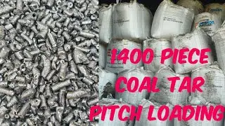1400 Piece Coal Tar Pitch Loading