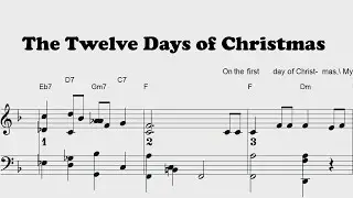 The Twelve Days of Christmas - Christmas - Piano sheet music