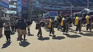 NC A&T State University Drumline (Cold Steel) headed to the stands (8/30/25) 