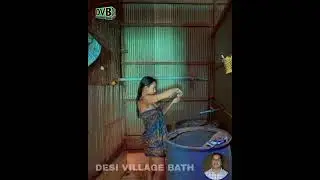Desi village girl bathing l #girl #bathing 