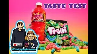 TASTE TEST MOUNTAIN MT DEW TROLLI CHERRY LEMON SODA CANDY FLAVOR