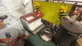Usk Museum - Beekeeping display